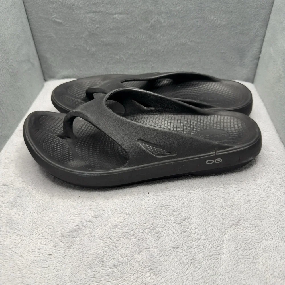 OOFOS OOriginal Recovery Flip Flops Black Men 13 Women 15 EU 46 Comfort Sandals